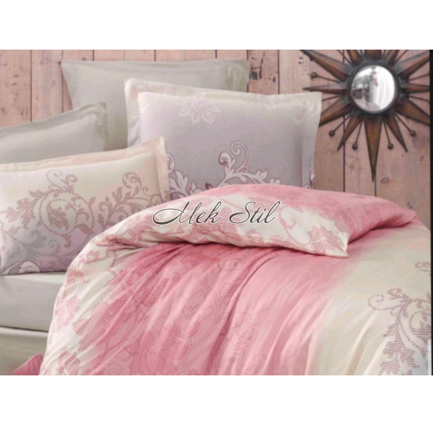 Луксозно спално бельо сатен памучен модел Орнаменти 